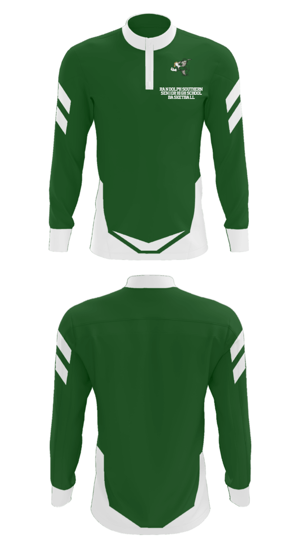 Quarter Zip Jacket, Randolph Southern Senior High School Basketball, Men's Basketball, Teamtime, Team time, sublimation, custom sports apparel, team uniforms, spirit wear, spiritwear, sports uniforms, custom shirts, team store, custom team store, fundraiser sports, apparel fundraiser