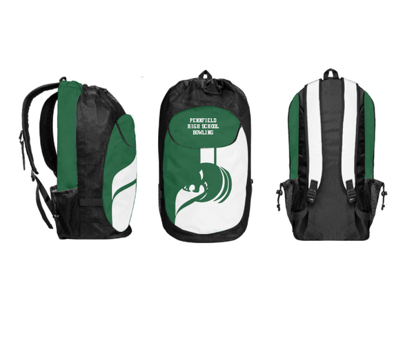Gear Bag, Pennfield High School Bowling, Bowling, Teamtime, Team time, sublimation, custom sports apparel, team uniforms, spirit wear, spiritwear, sports uniforms, custom shirts, team store, custom team store, fundraiser sports, apparel fundraiser