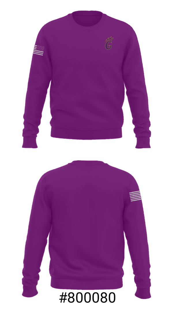 Crew Neck Sweatshirt, Godley Middle School Basketball, Women's Basketball, Teamtime, Team time, sublimation, custom sports apparel, team uniforms, spirit wear, spiritwear, sports uniforms, custom shirts, team store, custom team store, fundraiser sports, apparel fundraiser
