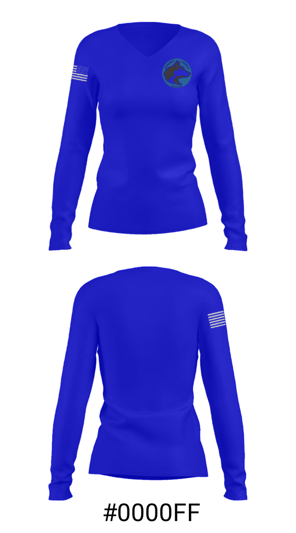 Women's Long Sleeve Vneck Shirt, Hanby Middle School Basketball, Women's Basketball, Teamtime, Team time, sublimation, custom sports apparel, team uniforms, spirit wear, spiritwear, sports uniforms, custom shirts, team store, custom team store, fundraiser sports, apparel fundraiser