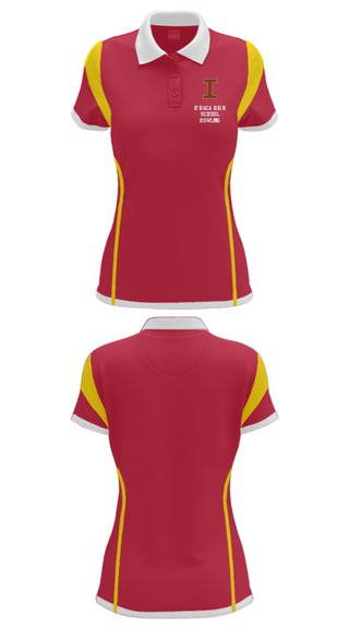 Women's Short Sleeve Performance Polo, Ithaca High School Bowling, Bowling, Teamtime, Team time, sublimation, custom sports apparel, team uniforms, spirit wear, spiritwear, sports uniforms, custom shirts, team store, custom team store, fundraiser sports, apparel fundraiser