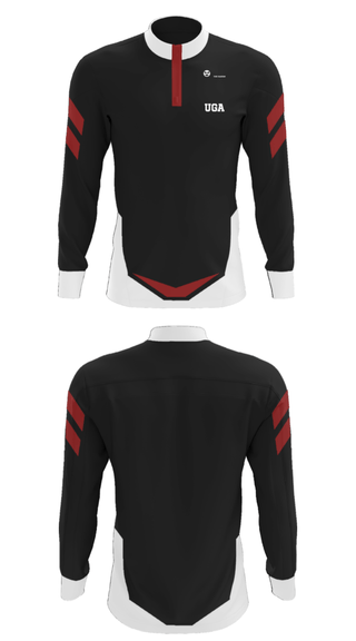 Quarter Zip Jacket, UGA, , Teamtime, Team time, sublimation, custom sports apparel, team uniforms, spirit wear, spiritwear, sports uniforms, custom shirts, team store, custom team store, fundraiser sports, apparel fundraiser