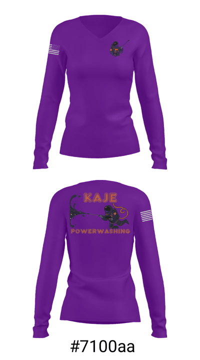 K.A.J.E 12036090 Women's Long Sleeve V-neck Shirt - 20