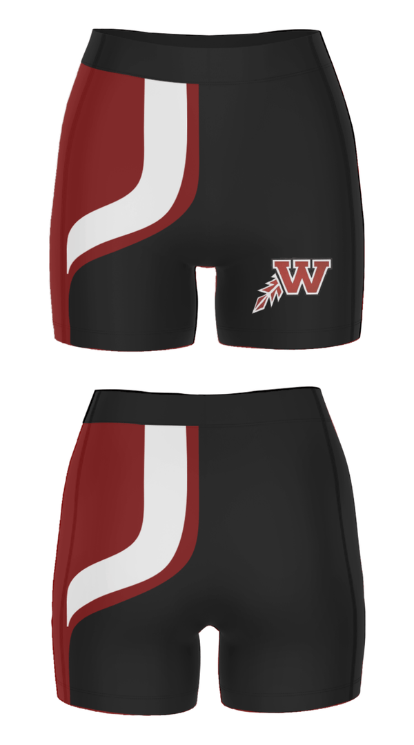 Women's Compression Shorts, Waterloo West High School Basketball, Women's Basketball, Teamtime, Team time, sublimation, custom sports apparel, team uniforms, spirit wear, spiritwear, sports uniforms, custom shirts, team store, custom team store, fundraiser sports, apparel fundraiser
