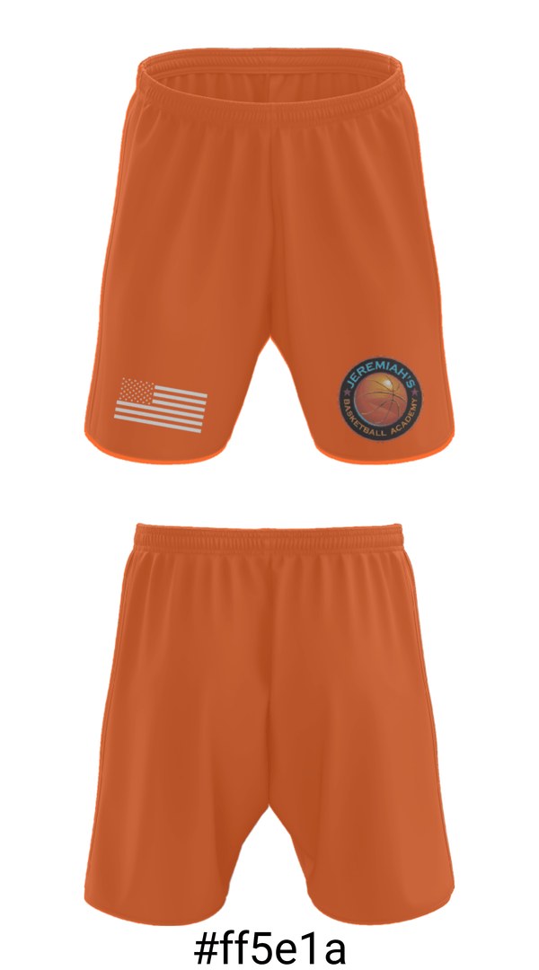 Athletic Shorts With Pockets, Jeremiah’s Basketball Academy, Men's Basketball, Teamtime, Team time, sublimation, custom sports apparel, team uniforms, spirit wear, spiritwear, sports uniforms, custom shirts, team store, custom team store, fundraiser sports, apparel fundraiser