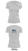 Delta cleaning LLC 32012075 Women's Short Sleeve V-neck Shirt - 7