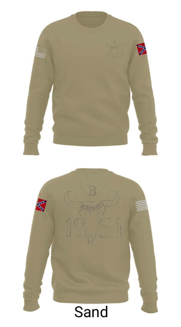 Crew Neck Sweatshirt, GOD'S GANGSTER'SBarnetts, Marines, Teamtime, Team time, sublimation, custom sports apparel, team uniforms, spirit wear, spiritwear, sports uniforms, custom shirts, team store, custom team store, fundraiser sports, apparel fundraiser