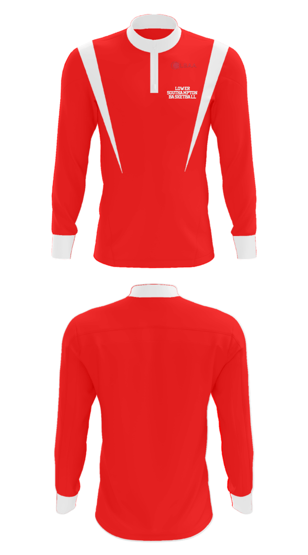 Quarter Zip Jacket, Lower Southampton Basketball, Men's Basketball, Teamtime, Team time, sublimation, custom sports apparel, team uniforms, spirit wear, spiritwear, sports uniforms, custom shirts, team store, custom team store, fundraiser sports, apparel fundraiser