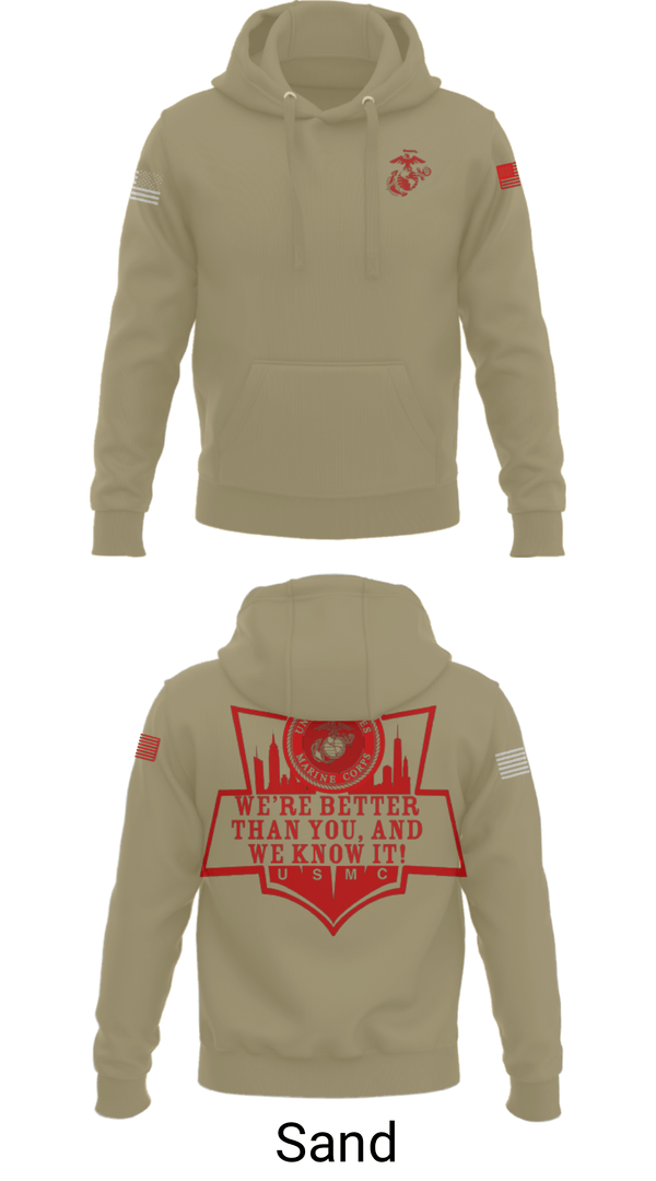 Hoodie, RSS EMPIRE STATE, Marines, Teamtime, Team time, sublimation, custom sports apparel, team uniforms, spirit wear, spiritwear, sports uniforms, custom shirts, team store, custom team store, fundraiser sports, apparel fundraiser
