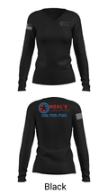 Neal's Lawn Service 22363993 Women's Long Sleeve V-neck Shirt - 13