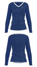 Hartland High School Hockey 43952997 Women's Long Sleeve V-neck Shirt - 34