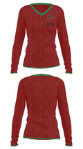 Blanchard High School 44296917 Women's Long Sleeve V-neck Shirt - 33