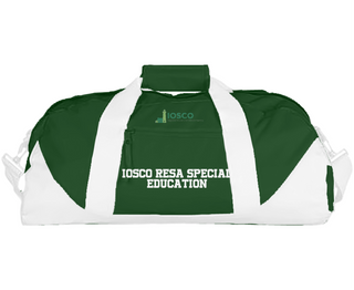 Duffle Bag, IOSCO RESA Special Education, Spirit Store, Teamtime, Team time, sublimation, custom sports apparel, team uniforms, spirit wear, spiritwear, sports uniforms, custom shirts, team store, custom team store, fundraiser sports, apparel fundraiser