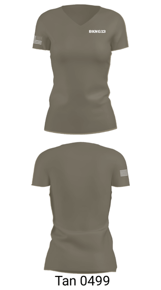 Women's Short Sleeve Vneck Shirt, BKNG13, Army, Teamtime, Team time, sublimation, custom sports apparel, team uniforms, spirit wear, spiritwear, sports uniforms, custom shirts, team store, custom team store, fundraiser sports, apparel fundraiser