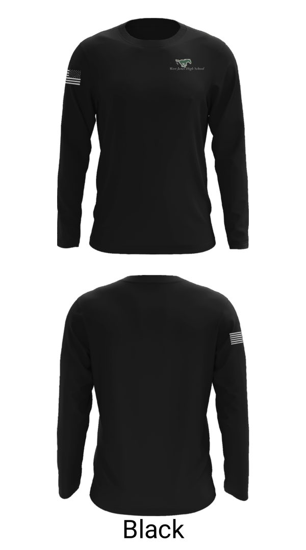 Long Sleeve Performance Shirt, West Jones High School Swimming, Swimming, Teamtime, Team time, sublimation, custom sports apparel, team uniforms, spirit wear, spiritwear, sports uniforms, custom shirts, team store, custom team store, fundraiser sports, apparel fundraiser