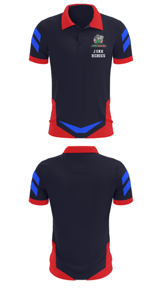 Short Sleeve Performance Polo, Junk Heroes, , Teamtime, Team time, sublimation, custom sports apparel, team uniforms, spirit wear, spiritwear, sports uniforms, custom shirts, team store, custom team store, fundraiser sports, apparel fundraiser