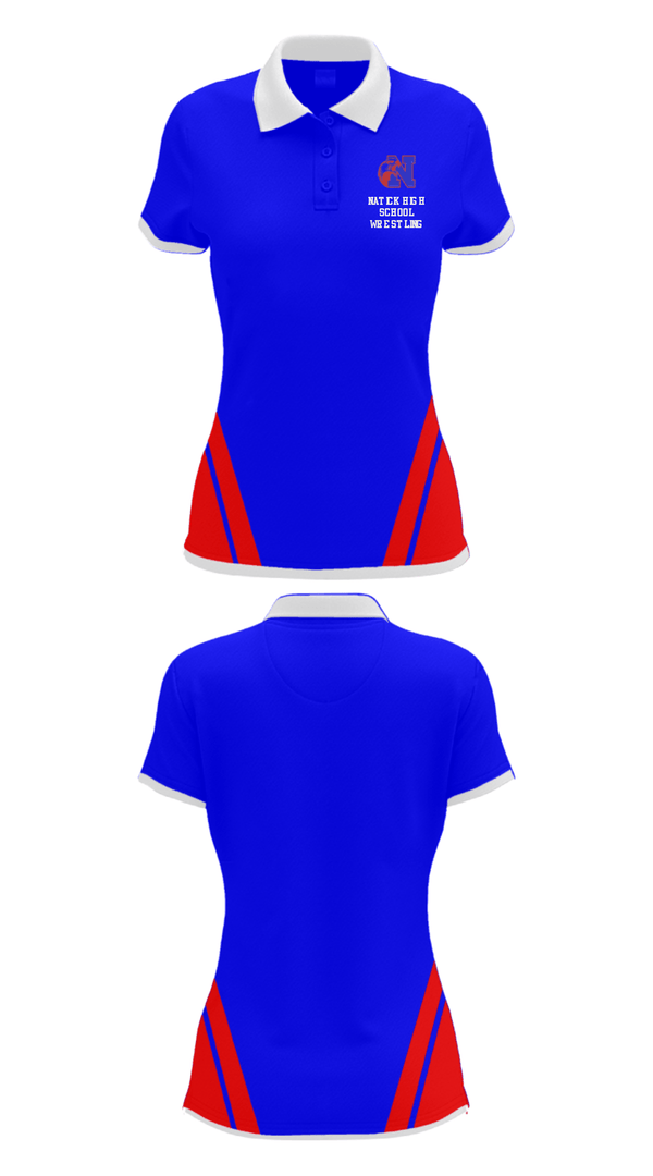 Women's Short Sleeve Performance Polo, Natick High School Wrestling, Wrestling, Teamtime, Team time, sublimation, custom sports apparel, team uniforms, spirit wear, spiritwear, sports uniforms, custom shirts, team store, custom team store, fundraiser sports, apparel fundraiser