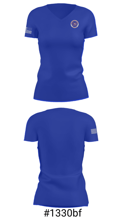 Montgomery County High School Basketball 89785508 Women's Short Sleeve V-neck Shirt - 21