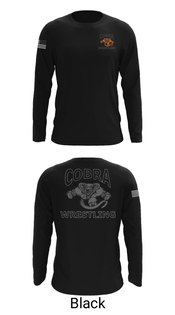 Long Sleeve Performance Shirt, Cobra Wrestling Club, Wrestling, Teamtime, Team time, sublimation, custom sports apparel, team uniforms, spirit wear, spiritwear, sports uniforms, custom shirts, team store, custom team store, fundraiser sports, apparel fundraiser