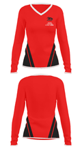 Gaston Christian School Swimming 23018814 Women's Long Sleeve V-neck Shirt - 24