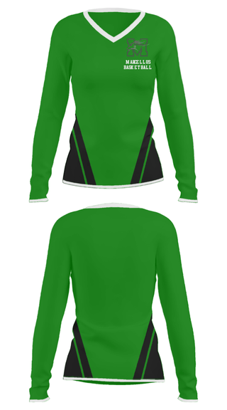 Women's Long Sleeve Vneck Shirt, Marcellus Senior High School Basketball, Men's Basketball, Teamtime, Team time, sublimation, custom sports apparel, team uniforms, spirit wear, spiritwear, sports uniforms, custom shirts, team store, custom team store, fundraiser sports, apparel fundraiser