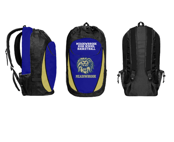 Gear Bag, Meadowbrook High School Basketball, Women's Basketball, Teamtime, Team time, sublimation, custom sports apparel, team uniforms, spirit wear, spiritwear, sports uniforms, custom shirts, team store, custom team store, fundraiser sports, apparel fundraiser