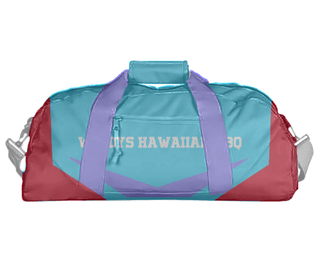 Duffle Bag, Woodys Hawaiian bbq, , Teamtime, Team time, sublimation, custom sports apparel, team uniforms, spirit wear, spiritwear, sports uniforms, custom shirts, team store, custom team store, fundraiser sports, apparel fundraiser