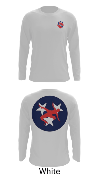 Tennessee Aau Wrestling 56091199 Long Sleeve Performance Shirt - 4