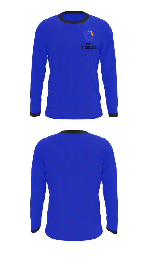 Long Sleeve Performance Shirt, Gracie Fishhawk, Wrestling, Teamtime, Team time, sublimation, custom sports apparel, team uniforms, spirit wear, spiritwear, sports uniforms, custom shirts, team store, custom team store, fundraiser sports, apparel fundraiser