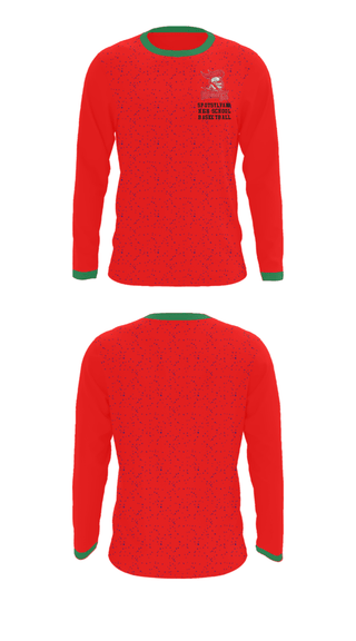 Long Sleeve Performance Shirt, Spotsylvania High School Basketball, Men's Basketball, Teamtime, Team time, sublimation, custom sports apparel, team uniforms, spirit wear, spiritwear, sports uniforms, custom shirts, team store, custom team store, fundraiser sports, apparel fundraiser