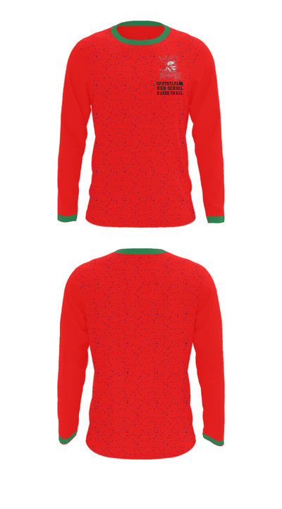 Spotsylvania High School Basketball 56978700 Long Sleeve Performance Shirt - 35