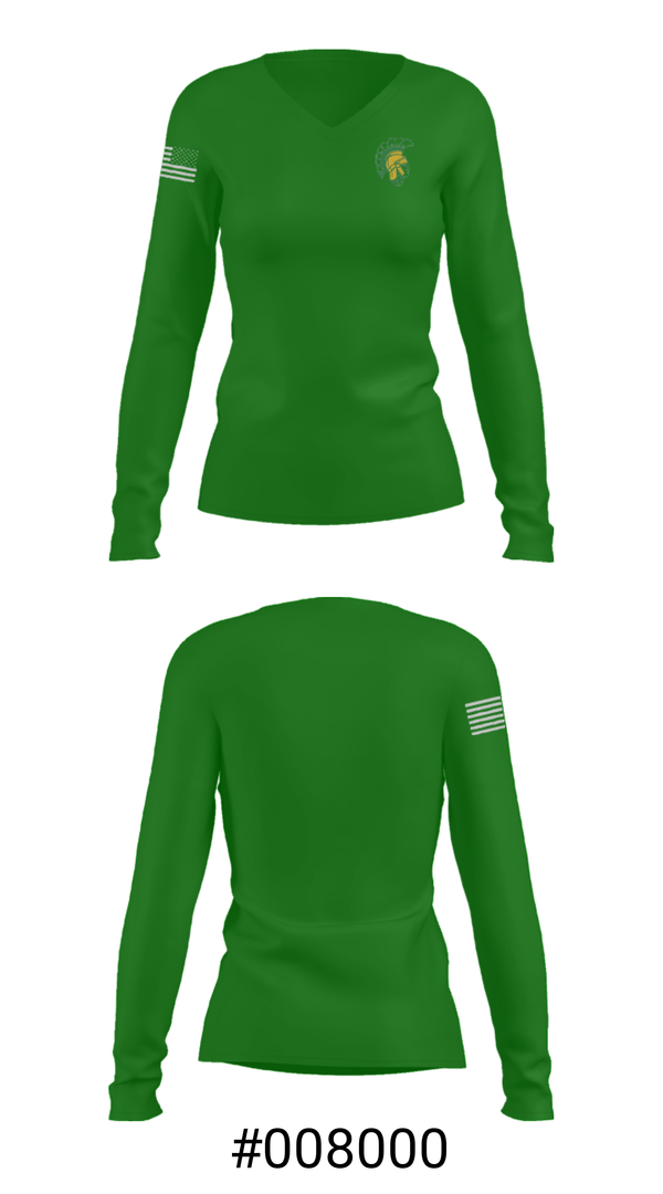 Women's Long Sleeve Vneck Shirt, Alexander Central School Wrestling, Wrestling, Teamtime, Team time, sublimation, custom sports apparel, team uniforms, spirit wear, spiritwear, sports uniforms, custom shirts, team store, custom team store, fundraiser sports, apparel fundraiser