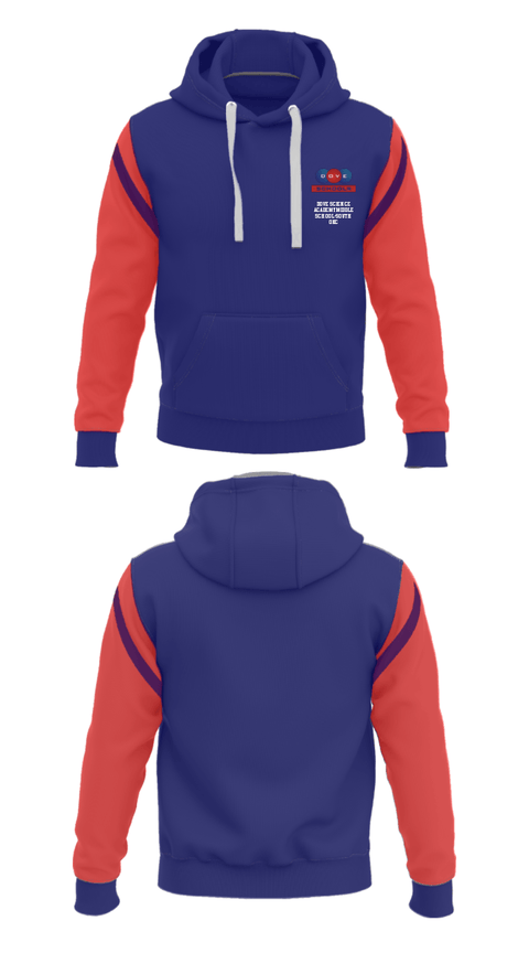 Hoodie, Dove Science Academy Middle School-South Okc, Spirit Store, Teamtime, Team time, sublimation, custom sports apparel, team uniforms, spirit wear, spiritwear, sports uniforms, custom shirts, team store, custom team store, fundraiser sports, apparel fundraiser