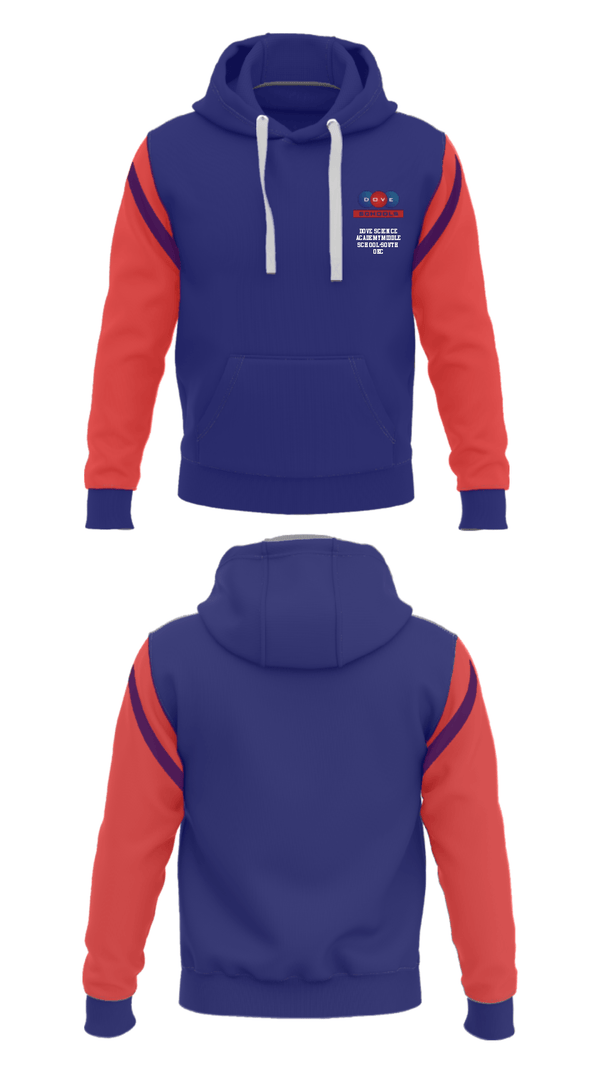Hoodie, Dove Science Academy Middle School-South Okc, Spirit Store, Teamtime, Team time, sublimation, custom sports apparel, team uniforms, spirit wear, spiritwear, sports uniforms, custom shirts, team store, custom team store, fundraiser sports, apparel fundraiser