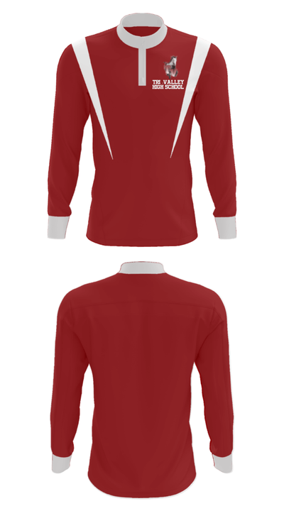 Tri -Valley High School 71589749 Quarter Zip Jacket - 30