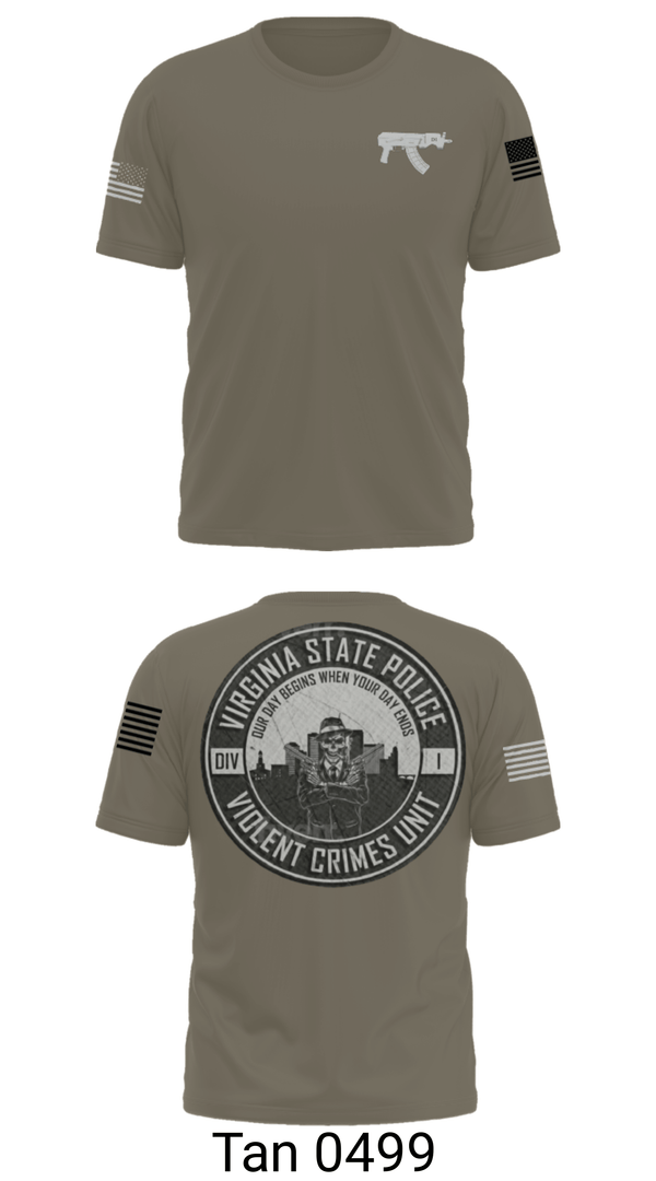 Short Sleeve Performance Shirt, Violent Crimes Unit, Police, Teamtime, Team time, sublimation, custom sports apparel, team uniforms, spirit wear, spiritwear, sports uniforms, custom shirts, team store, custom team store, fundraiser sports, apparel fundraiser