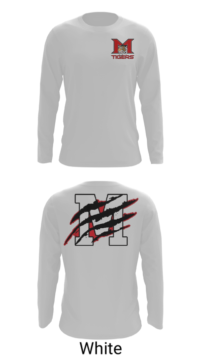 Mansfield High School Basketball 93945191 Long Sleeve Performance Shirt - 4