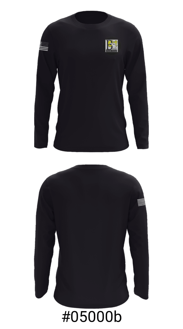 Long Sleeve Performance Shirt, Beman Middle School, Spirit Store, Teamtime, Team time, sublimation, custom sports apparel, team uniforms, spirit wear, spiritwear, sports uniforms, custom shirts, team store, custom team store, fundraiser sports, apparel fundraiser