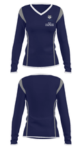 West Clermont High School Bowling 76436925 Women's Long Sleeve V-neck Shirt - 34