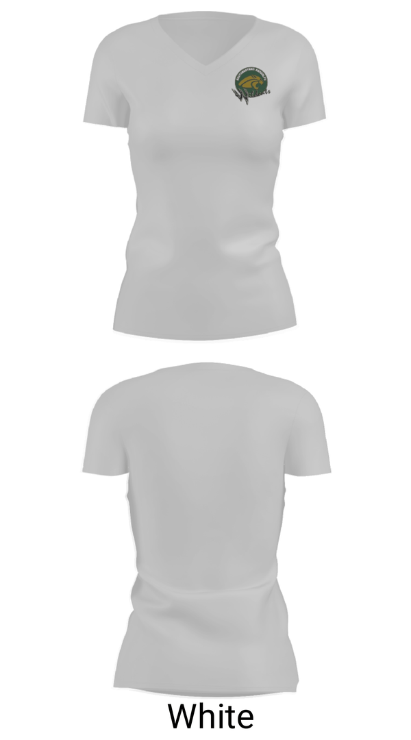 Women's Short Sleeve Vneck Shirt, Southeastern Randolph Middle School, Spirit Store, Teamtime, Team time, sublimation, custom sports apparel, team uniforms, spirit wear, spiritwear, sports uniforms, custom shirts, team store, custom team store, fundraiser sports, apparel fundraiser