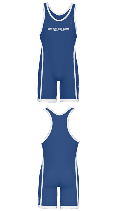 Beaumont High School Wrestling 21926517 Wrestling Singlet - 25