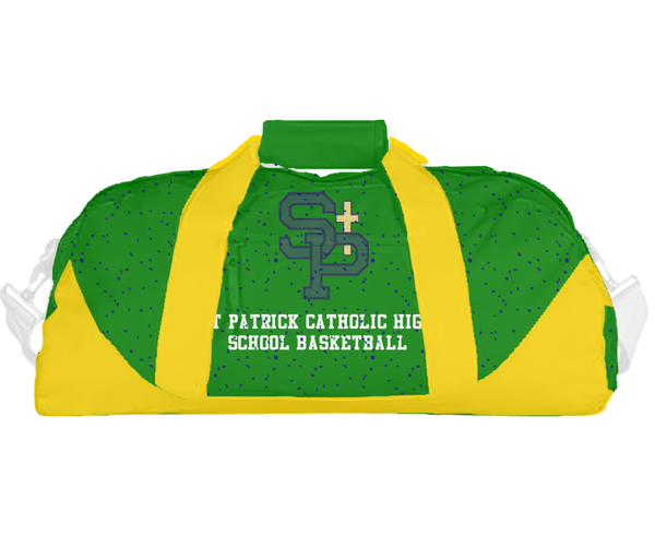 Duffle Bag, St Patrick Catholic High School Basketball, Men's Basketball, Teamtime, Team time, sublimation, custom sports apparel, team uniforms, spirit wear, spiritwear, sports uniforms, custom shirts, team store, custom team store, fundraiser sports, apparel fundraiser