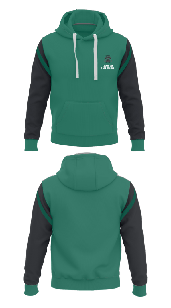 Hoodie, A class act barbershop, , Teamtime, Team time, sublimation, custom sports apparel, team uniforms, spirit wear, spiritwear, sports uniforms, custom shirts, team store, custom team store, fundraiser sports, apparel fundraiser