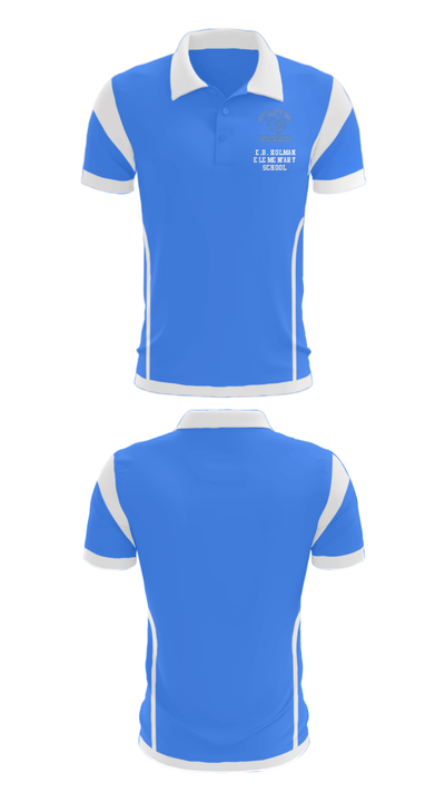 E.B. Holman Elementary School 91898916 Short Sleeve Performance Polo - 34
