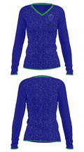 Calais Elementary School Spirit Store 27637080 Women's Long Sleeve V-neck Shirt - 33