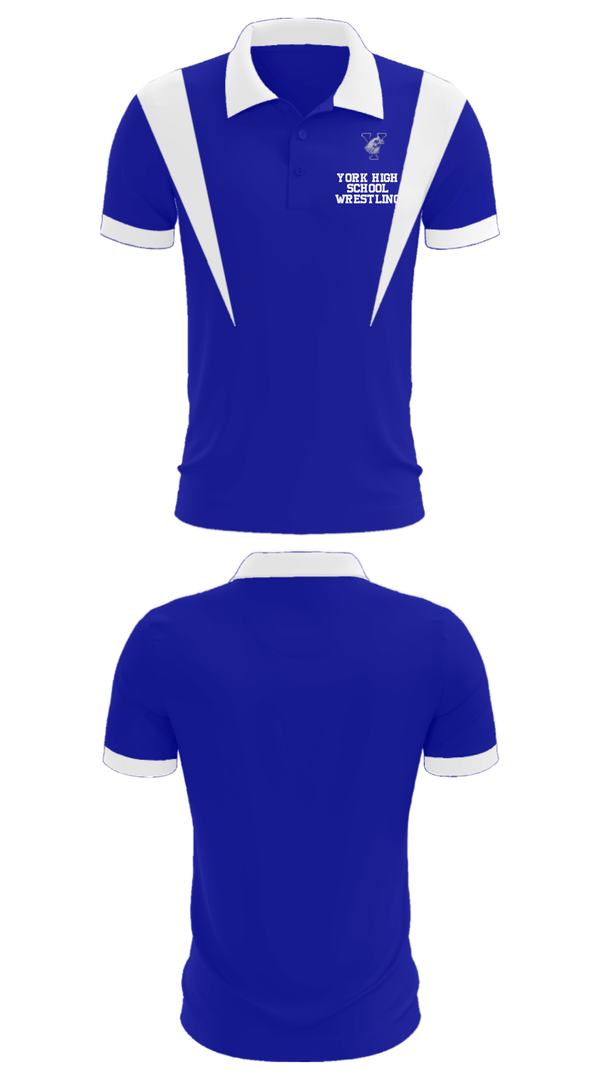 Short Sleeve Performance Polo, York High School Wrestling, Wrestling, Teamtime, Team time, sublimation, custom sports apparel, team uniforms, spirit wear, spiritwear, sports uniforms, custom shirts, team store, custom team store, fundraiser sports, apparel fundraiser