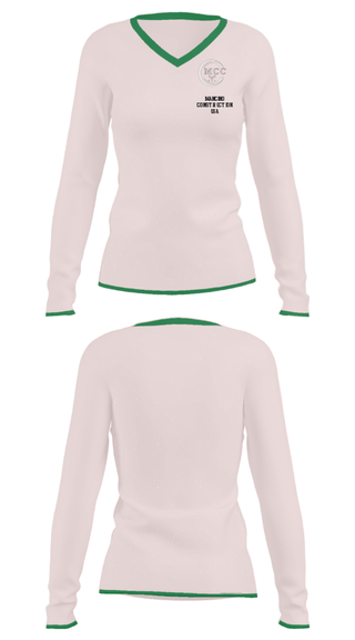 Women's Long Sleeve Vneck Shirt, Mancino Construction USA, , Teamtime, Team time, sublimation, custom sports apparel, team uniforms, spirit wear, spiritwear, sports uniforms, custom shirts, team store, custom team store, fundraiser sports, apparel fundraiser