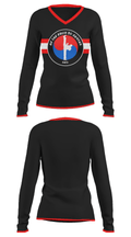 USTKDC 33860343 Women's Long Sleeve V-neck Shirt - 31