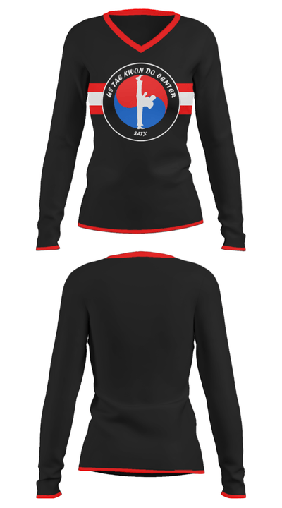 USTKDC 33860343 Women's Long Sleeve V-neck Shirt - 31