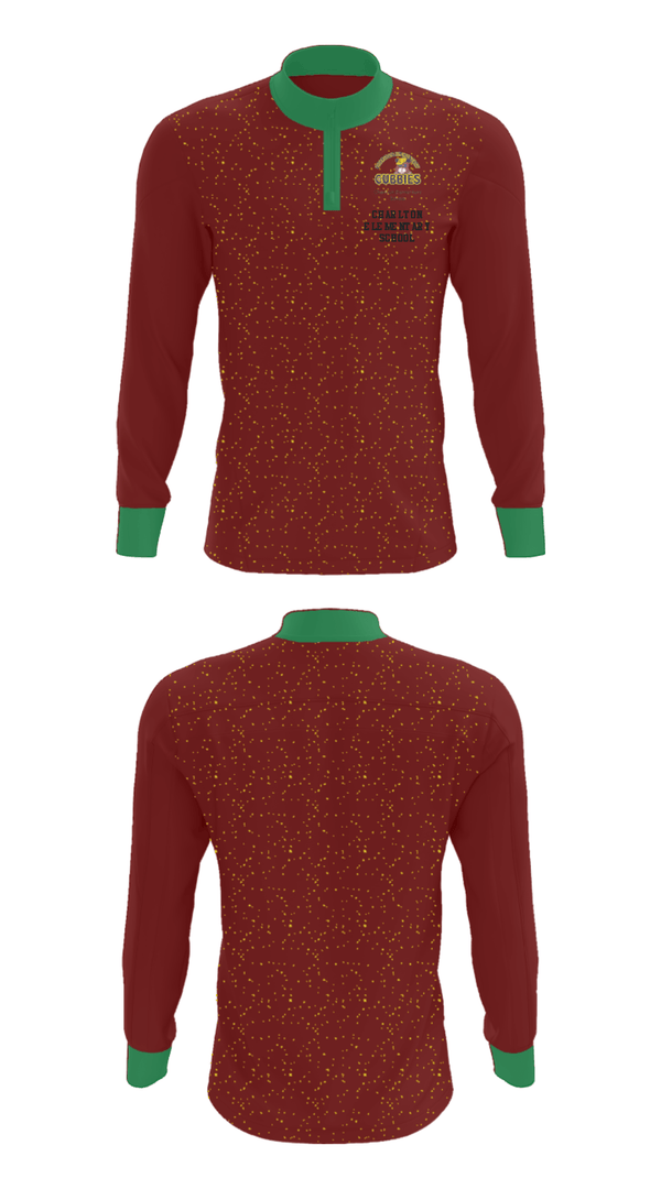 Quarter Zip Jacket, Charlton Elementary School, Spirit Store, Teamtime, Team time, sublimation, custom sports apparel, team uniforms, spirit wear, spiritwear, sports uniforms, custom shirts, team store, custom team store, fundraiser sports, apparel fundraiser